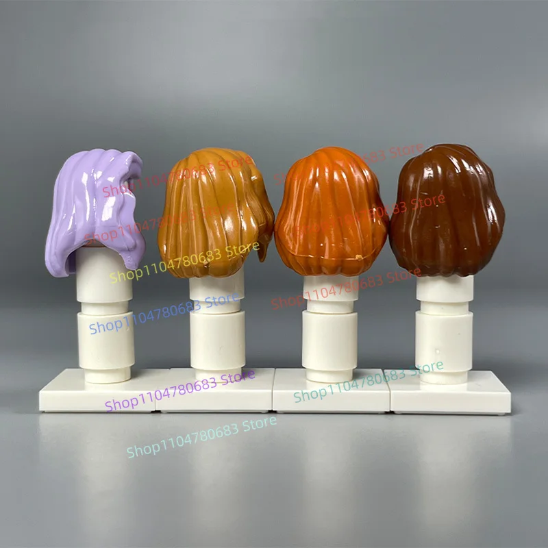 MOC 빌딩 블록 미니 피규어 레이디 헤어 만화 애니메이션 액세서리 조립 모델 장식 장식품 장난감 선물 Collectible