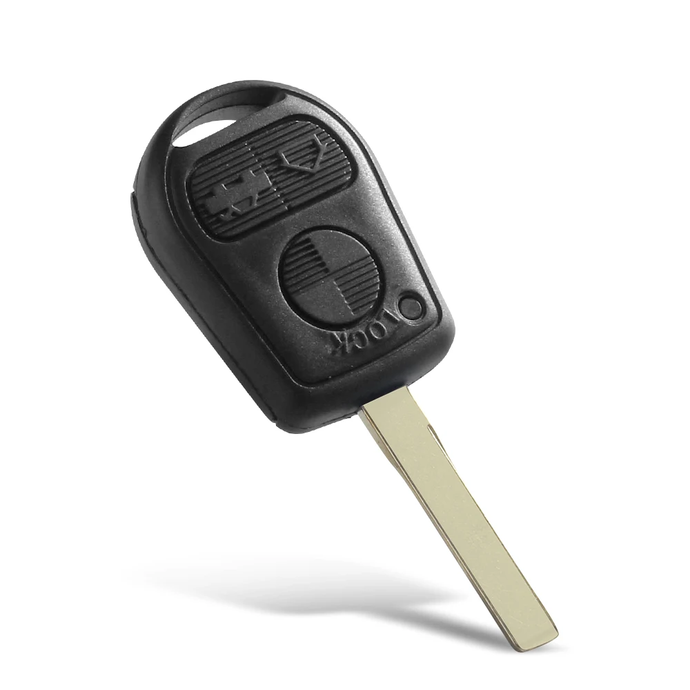 KEYYOU 1PCS 3 Button Car Key Remote Case Shell for BMW E31 E32 E34 E36 E38 E39 E46 Z3 Fob Uncut key case