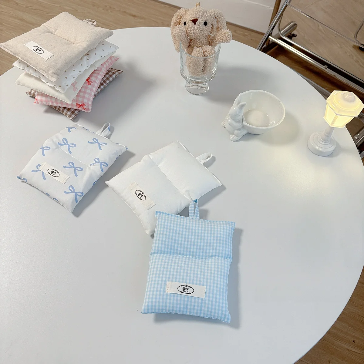 

Simple Ins Cheered Cotton Fabric Cup Mat Heat Resistant Insulation Pad for Table Bowl Plate Coffee Water Cup