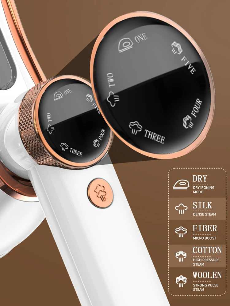 110 فولت-220 فولت يده البخار الحديد طوي آلة تنظيف الملابس بالبخار 1200 واط الطاقة المحمولة 5 سرعة باخرة شاشة تعمل باللمس الروتاري الكهربائية الحديد