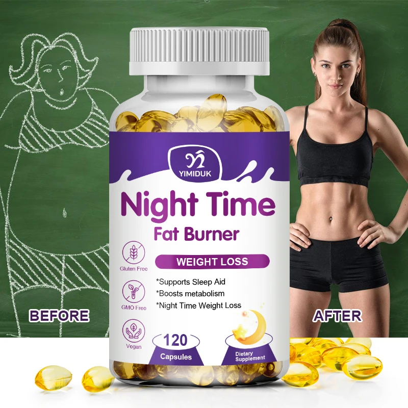 

Night Time Slimming Fat Burning Capsule Weight Loss Support Appetite Suppression Powerful Fat Burner Beauty Immune System Health