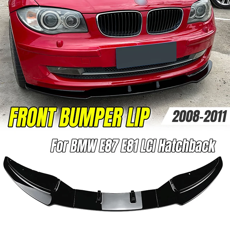 

Front Bumper Lip Spoiler Kit for BMW 1 Series E87 E81 E82 E88 2008-2011 LCI Fits Base Model Trim (Without M-Sport Package)