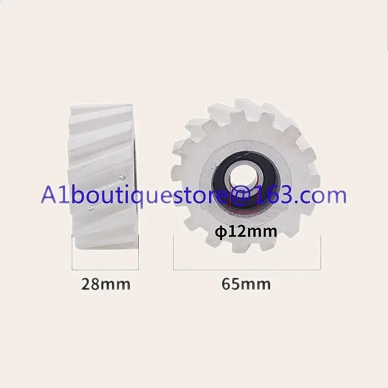 Durable 65x12x28mm Rubber Pressure Roller Wheels for Edge Banding Machine Replacement Parts