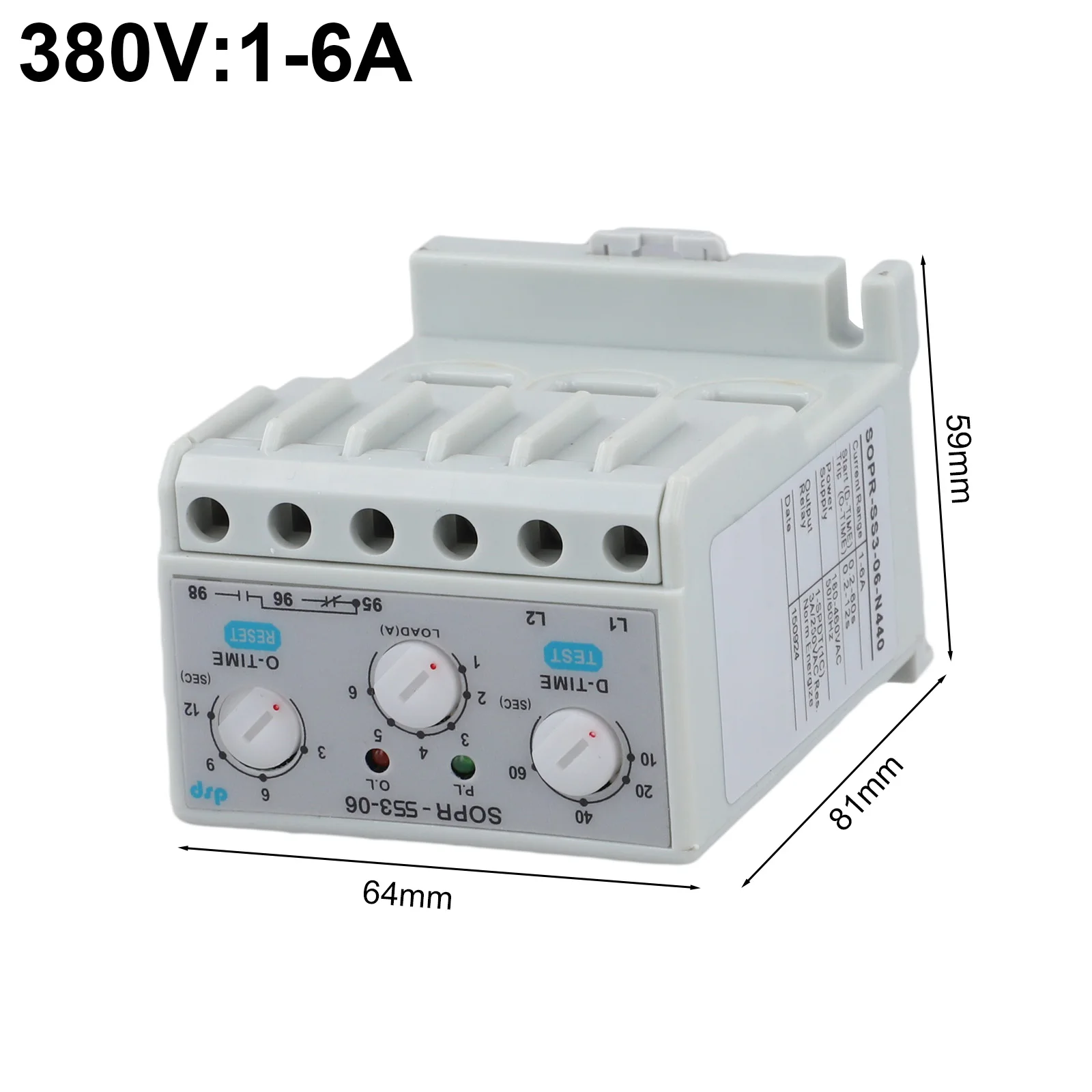 Overcurrent Protection Electronic Overload Relay Environmentally Insensitive Reliable Motor Protection Solution Material ABS