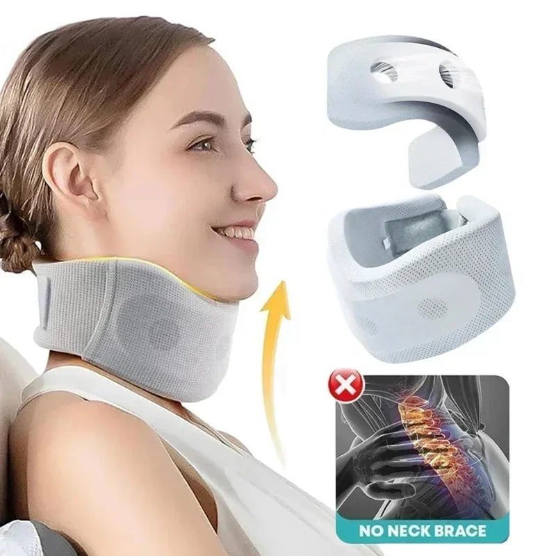 

Neck Support Cervical Pillow Adjustable Soft Sponge Durable Foam for Relieve Cervical Pain Airplane Travel Nap Health