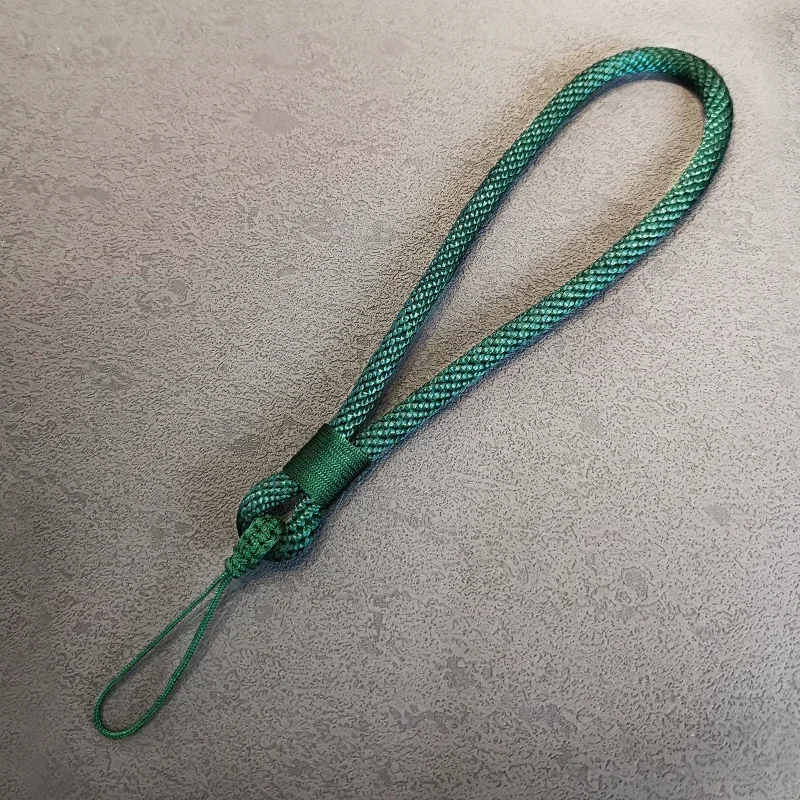 New Mobile Phone Lanyard Short Wrist Rope Thick Reinforcement Hand Woven Men and Women Simple with Small Rope  Phone Chain