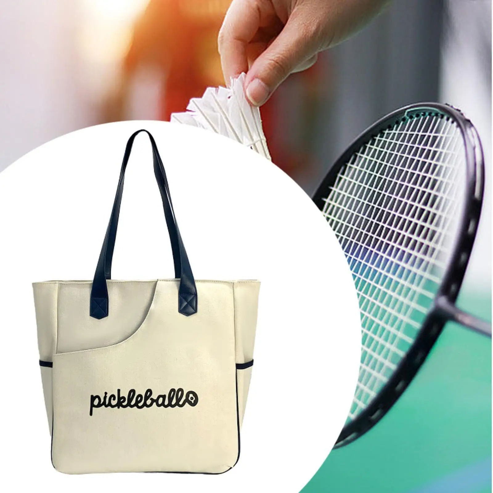 

Tennis Bag Women Men Pickleball Racket Storage Outdoor Pickleball Racket Bag