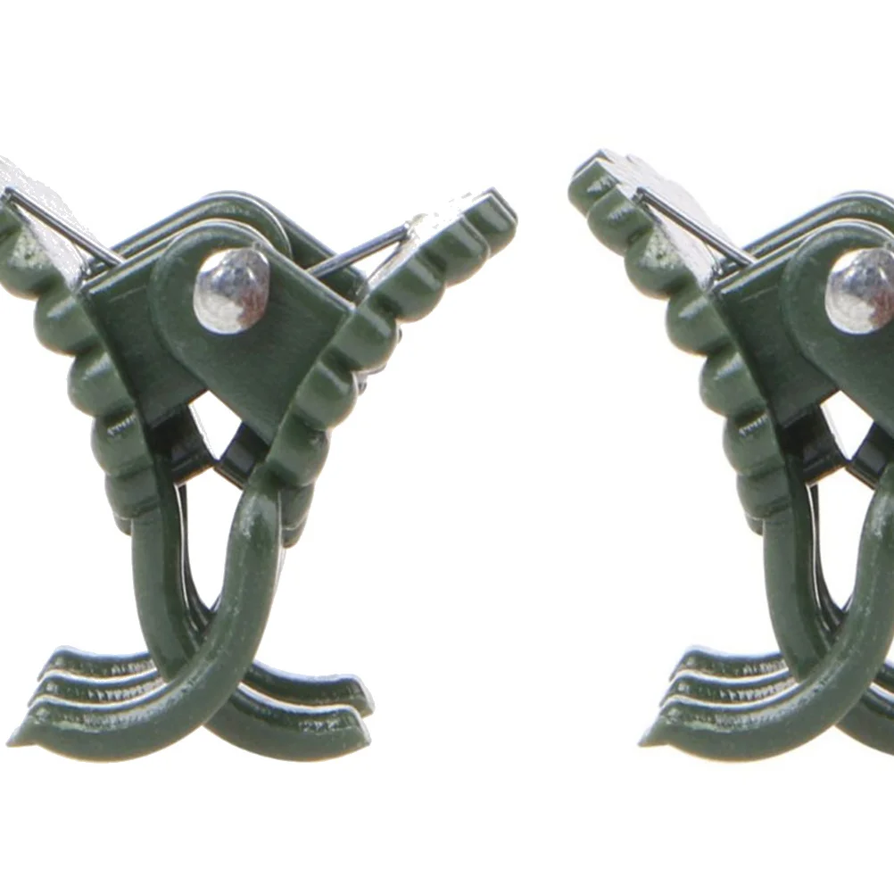 

100pcs Garden Plant Green For Orchid Vine Flower Bonsai Support Fixing Gardening Fixed Clips Ladybug Shaped Clips