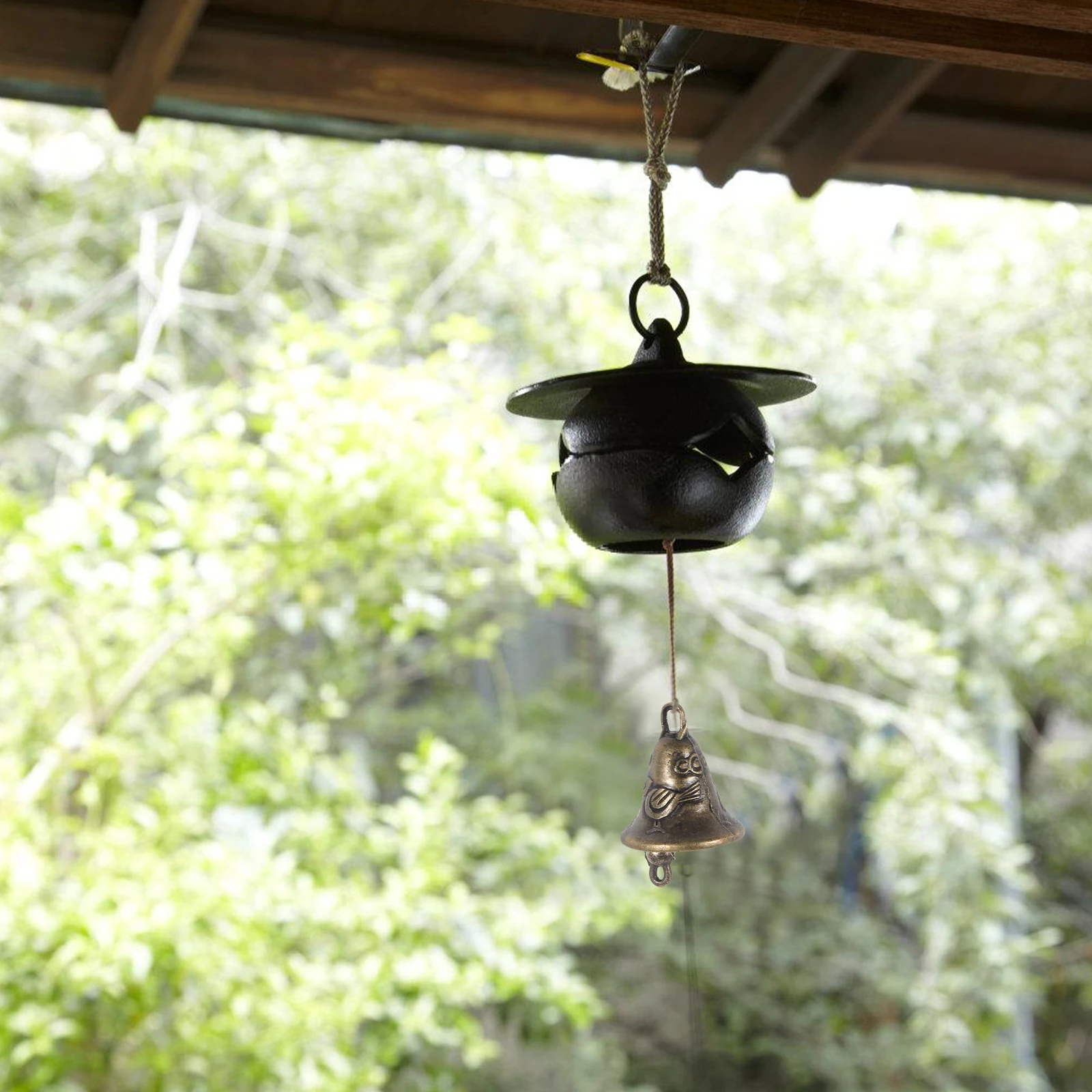 

20Pcs Alloy Bells Wind Chime Accessories Metal Bell Statues Hanging Decor for Good Luck Sleigh Bells Ornament Home Garden Gift