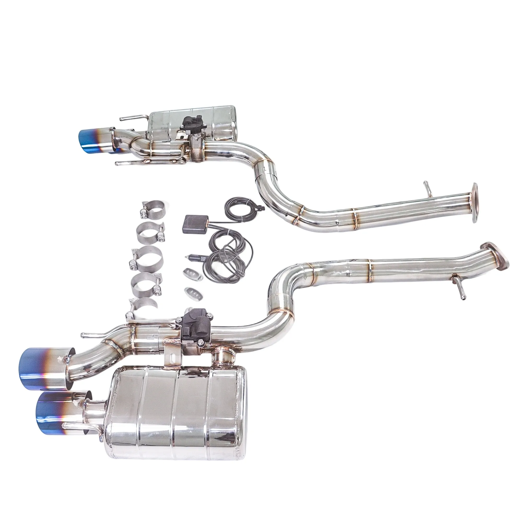 

[L]The Valve Muffler Exhaust System is applicable to the Axle-back exhaust system of the Lexus GSF 5.0L model