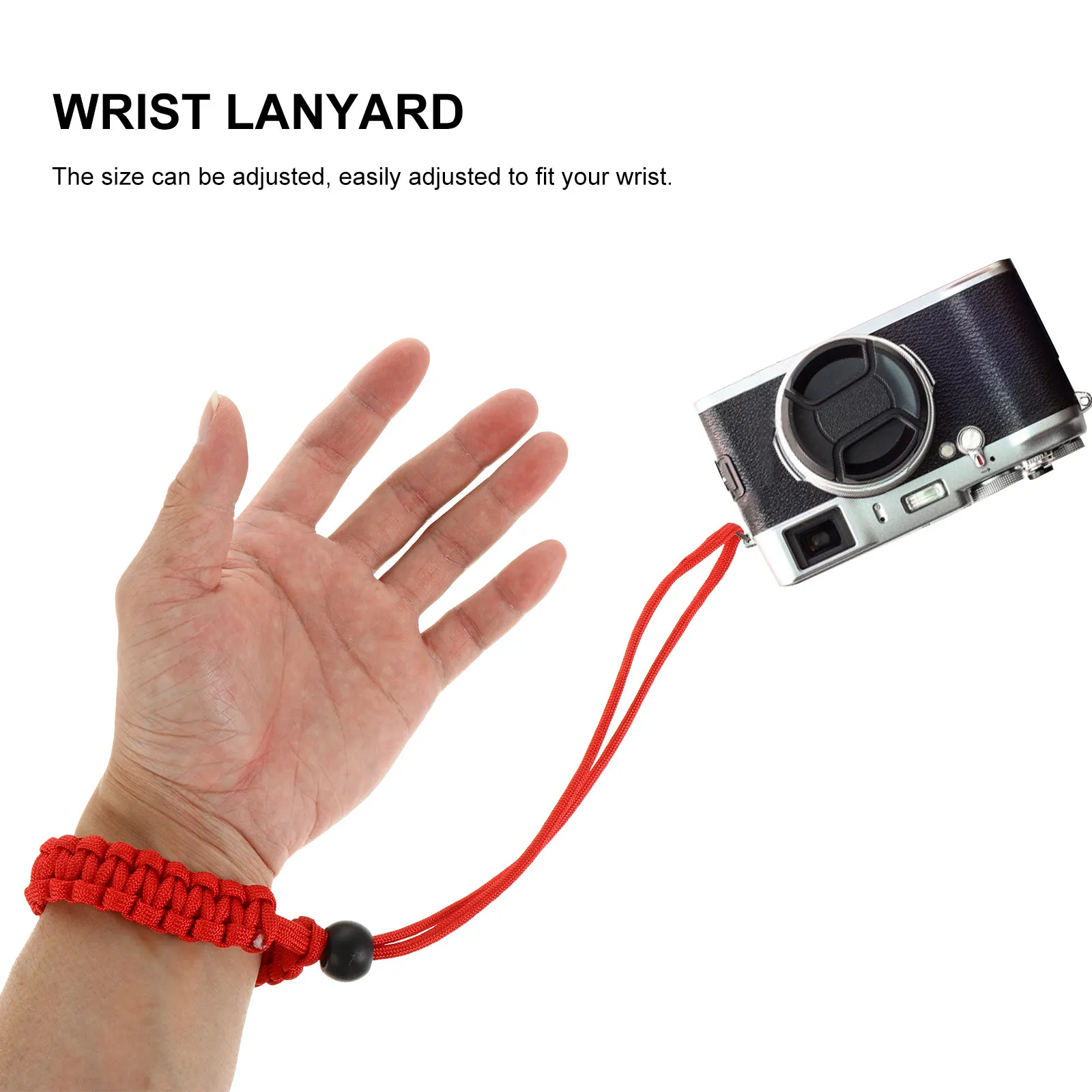 

3Pcs Outdoor Wrist Strap Set Heavy-Duty Camera Wrist Rope for Action Cameras Flashlights Easy Adjust Secure Hold