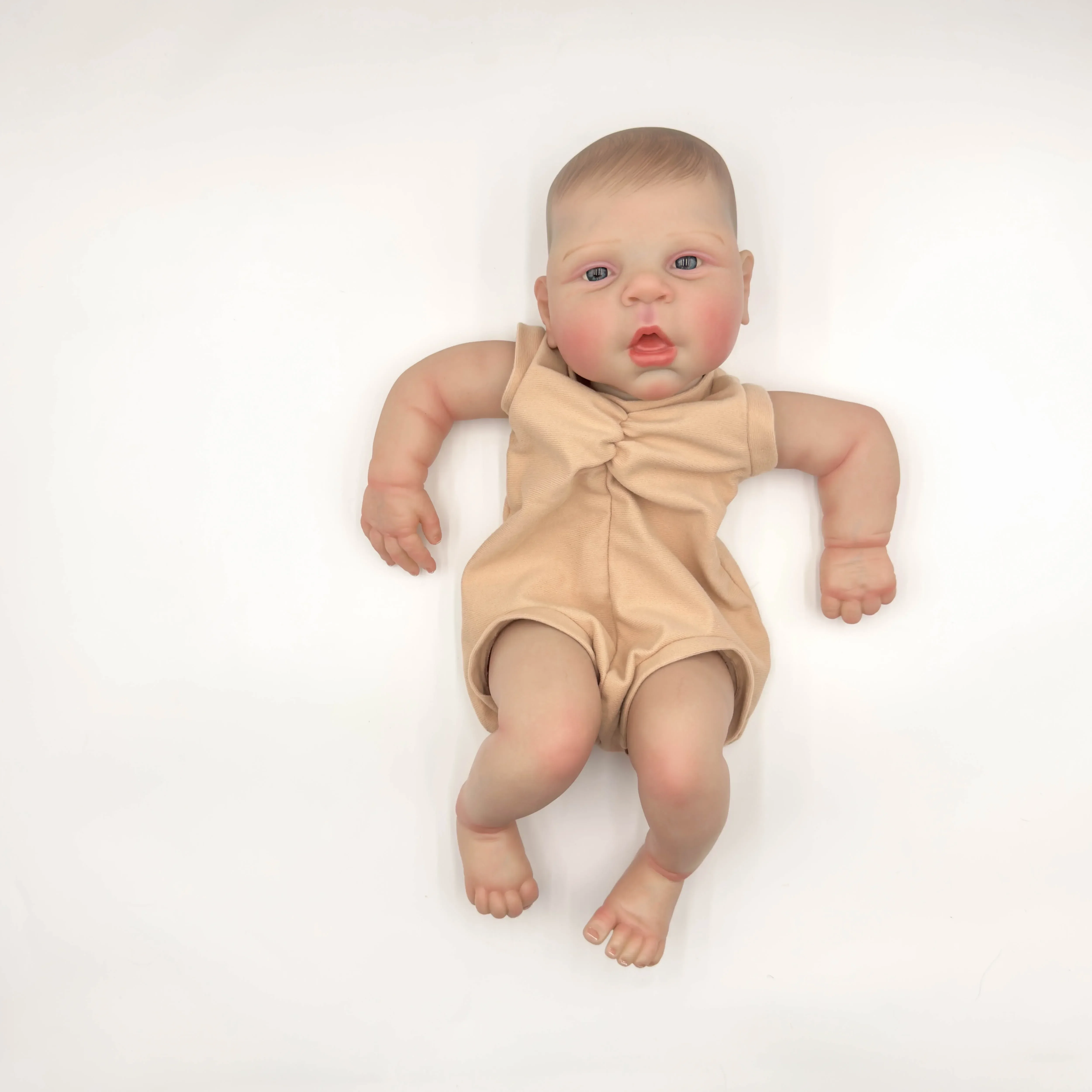 NPK 19inch Finished Doll Size Already Painted estella Kits Very Lifelike Baby Doll with Many Details Veins DYI Toys