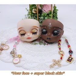 ICY DBS Blyth 1/6 hand-painted makeup New face shape New super black skin hand-painted including screw and rope toys