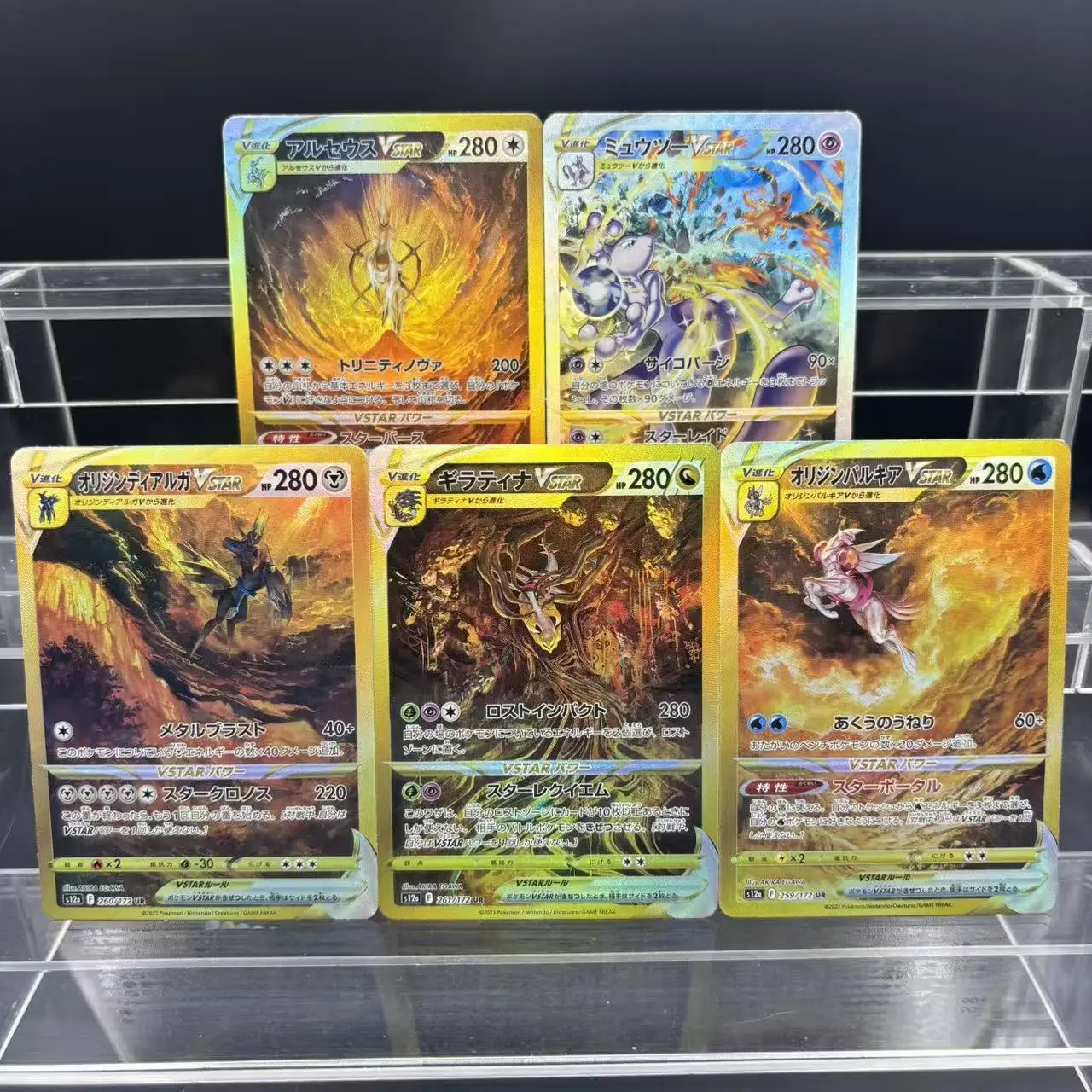 

5 шт./компл., самодельная Ptcg, японская Mewtwo Giratina Arceus Mew Moltres, преломляющая флэш-карта, сделай сам, аниме, коллекционная карта, подарочная игрушка