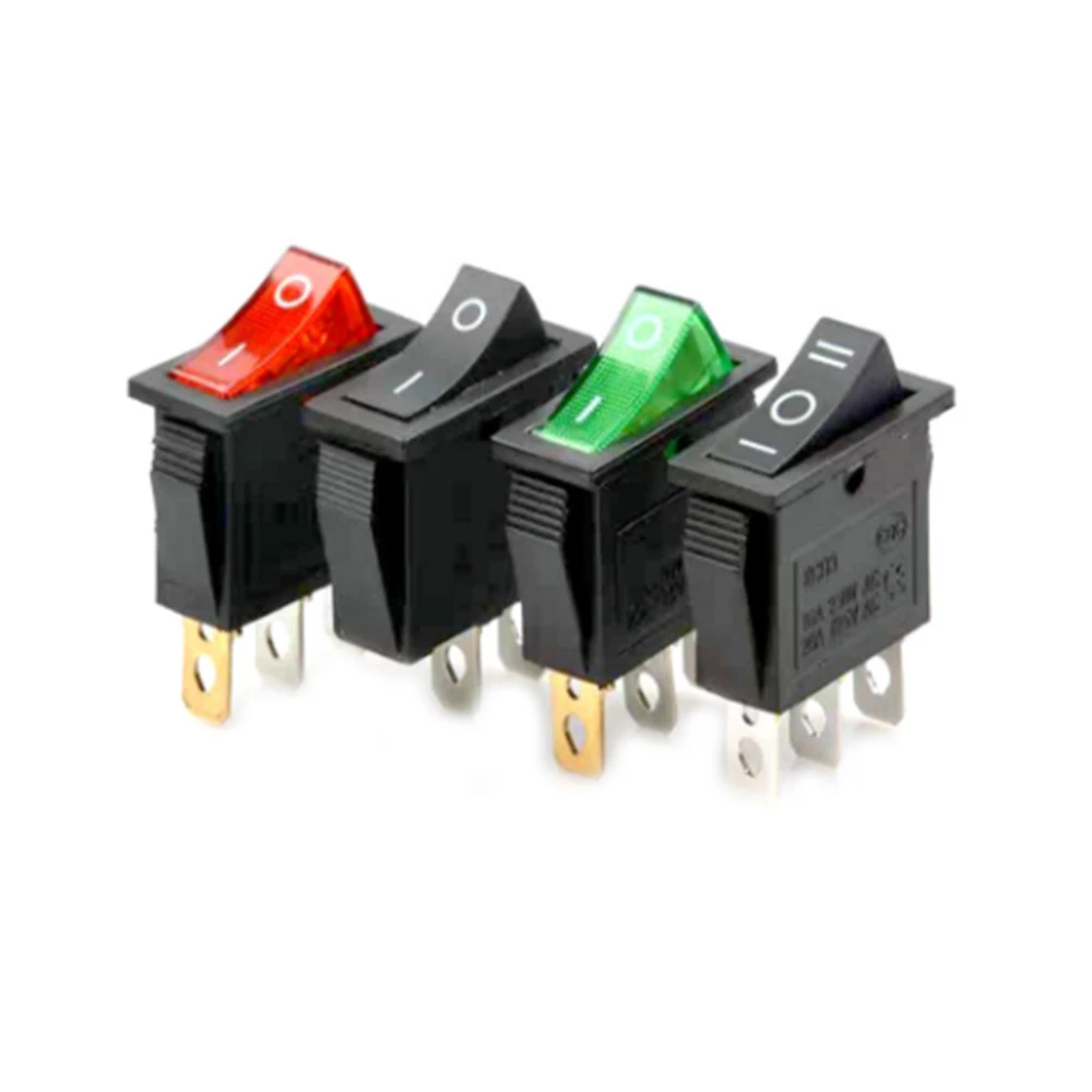 KCD3 Rocker Switch 16A 250V 20A 125VAC 2Pin/3Pin ON-OFF ON-OFF-ON 2  / 3Position KCD3-102/N 15*32mm Power Switch Reset Switch