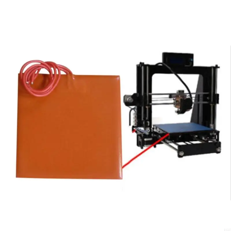 

652F 3D Printer Flexible Silicone Heater Hotbed Mat 12V 20W Durable Square Heated Bed Pad with Adhesive Backing (80x100mm)