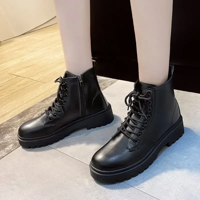 Women Boot 2024 Autumn Winter New Fashion Classic Short Boots Handsome Ankle Boot for woman Work Clothes Shoe Botas Mujer