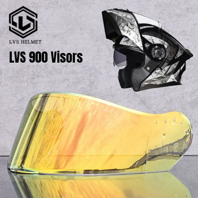 

Визор для мотоциклетного шлема LVS 900: прозрачная линза для дневного и ночного использования, аксессуары для мотошлемов (Cascos Para Moto)