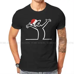 Christmas TShirt For Men La Linea The Line Osvaldo Cavandoli TV Clothing Novelty T Shirt Comfortable Print Loose