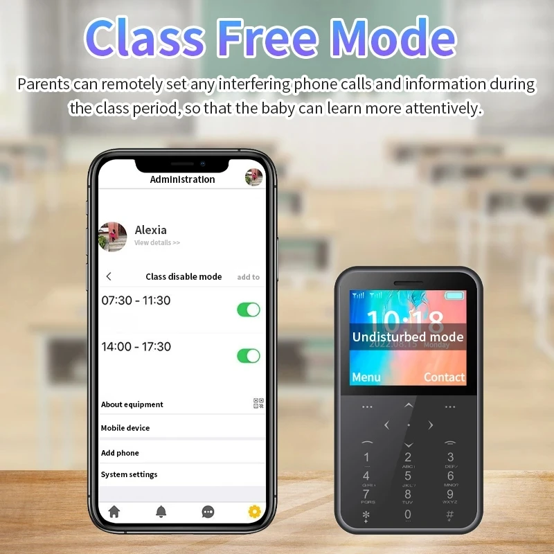 هاتف محمول صغير 2G GSM 2 بطاقة SIM ماجيك صوت بلوتوث الطلب المنبه مسجل الاهتزاز الهاتف المحمول الصغيرة