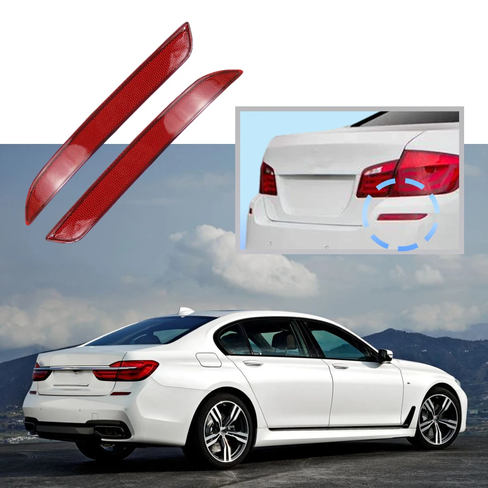 

2 шт. отражатели заднего бампера автомобиля 63147842955 63147842956 для BMW F10 F11 F18 5 серии 2011 2012 2013 2014 2015 2016