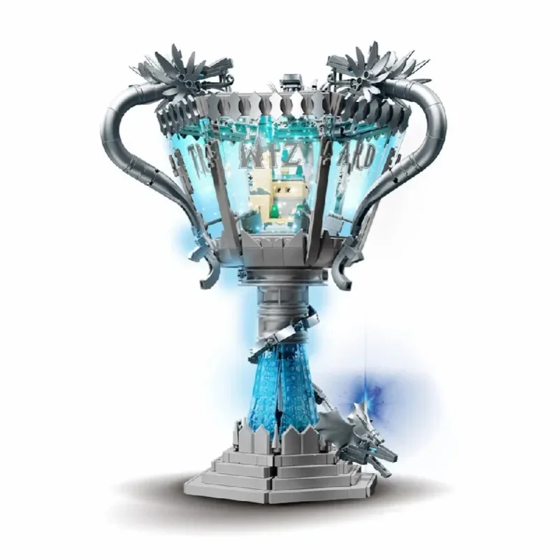 1169-teiliger Flammenbecher LED-Licht Baustein-Modellbausatz, Inspirierendes Sammlerstück & Weihnachtsgeschenk für Erwachsene