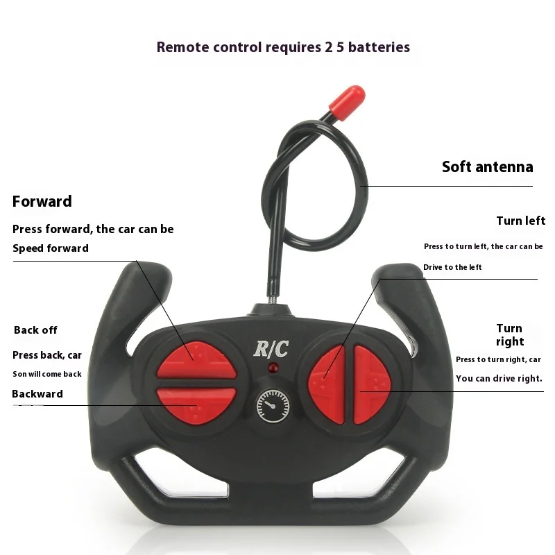 

1/24 Remote Control Car Charging Four-Way Lighting Wireless Drift Police Car Electric Car Simulation Remote Control Model Gifts