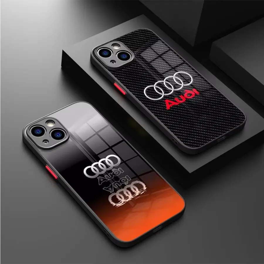 

Luxury Sports Car Audi Phone Case for iPhone 16 15 Pro Max Cases 14 Plus 11 12 13 Pro Max 8 7 14 Pro X XS XR 15Pro 12 Mini funda
