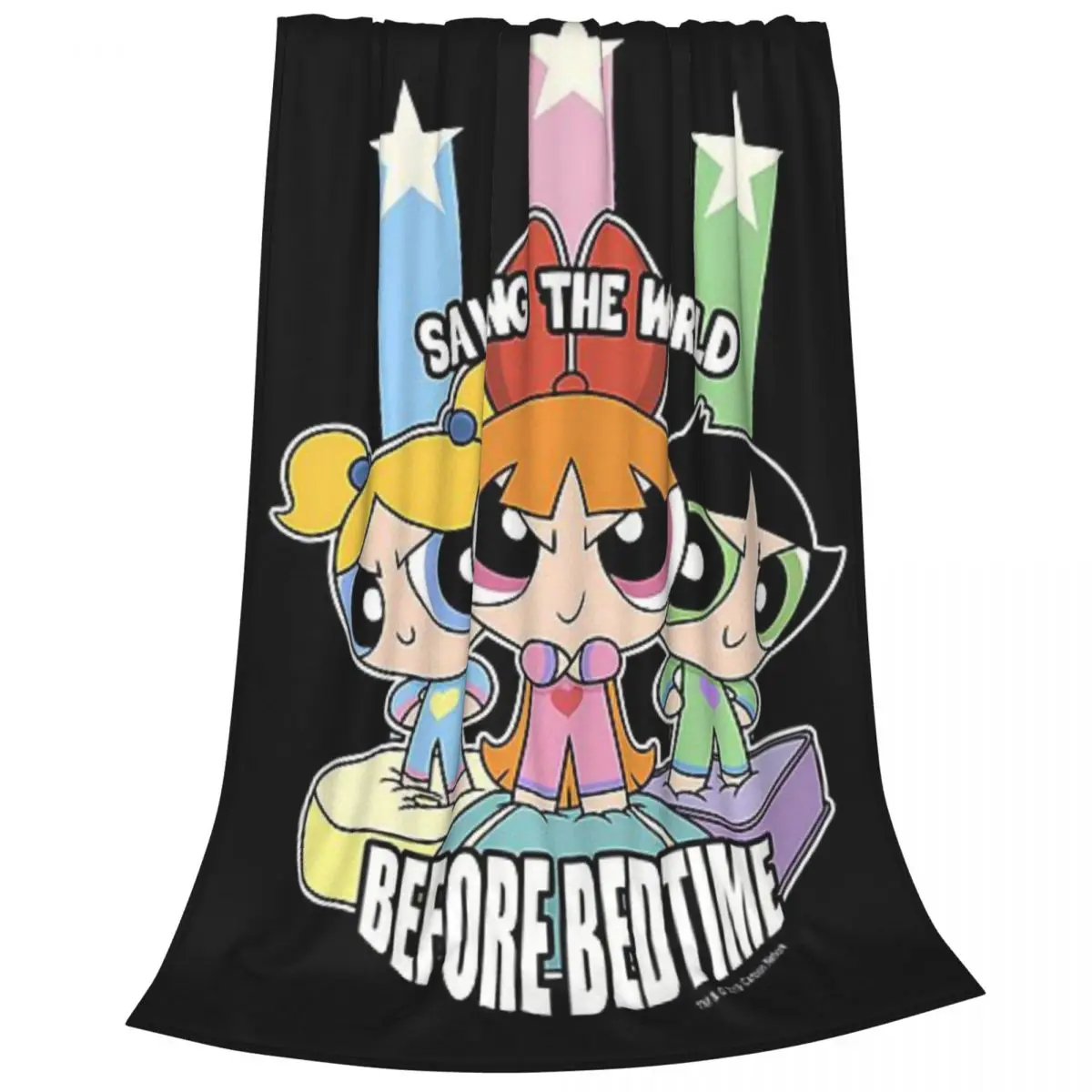 The-Powerpuff-Girls Blanket Flange Textile Decor Portable Super Soft Throw Blankets for Home Office Plush Thin Quilt