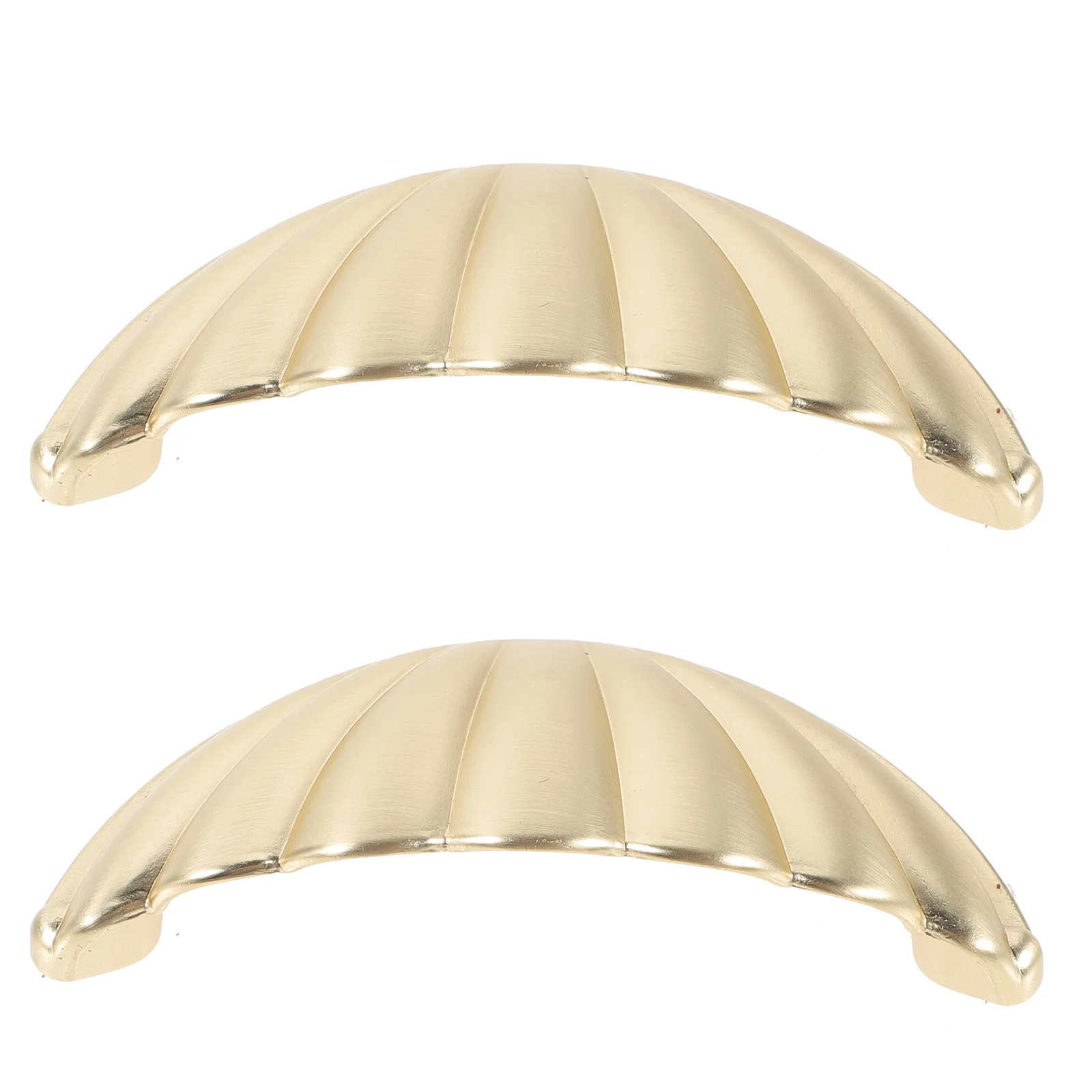 

2Pcs Furniture Door Handles Solid Metal Vintage Style Shell Shape Cabinet Drawer Pulls Knobs for Dresser Wardrobe