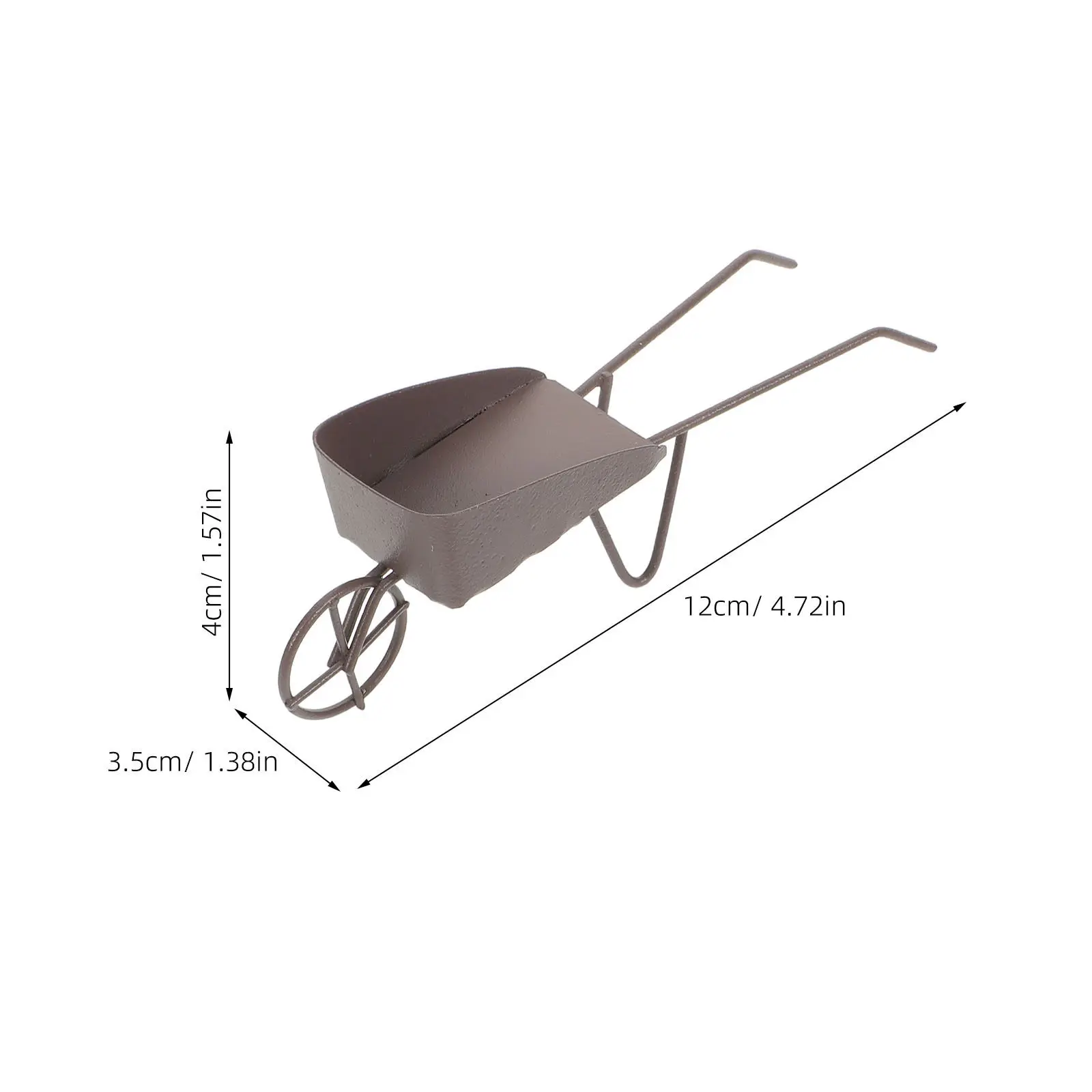 8Pcs Miniature Garden Decoration Micro Garden Tool Set Mini Wheelbarrow Shovel Hoe Succulent Plant Kit Desktop Bonsai
