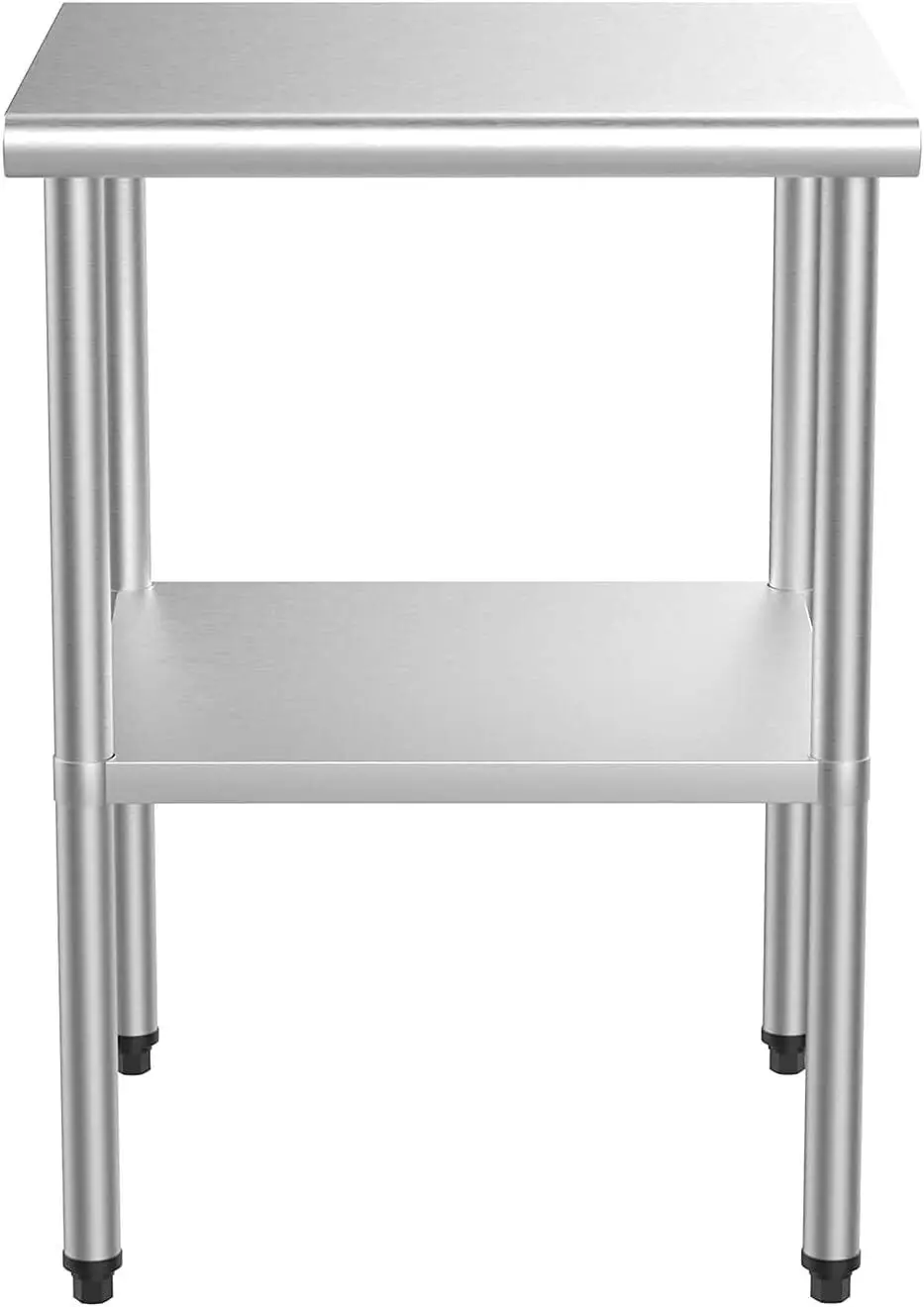 US- 24'' x 24'' Stainless Steel Table for Prep & Work with UnderShelf for Kitchen