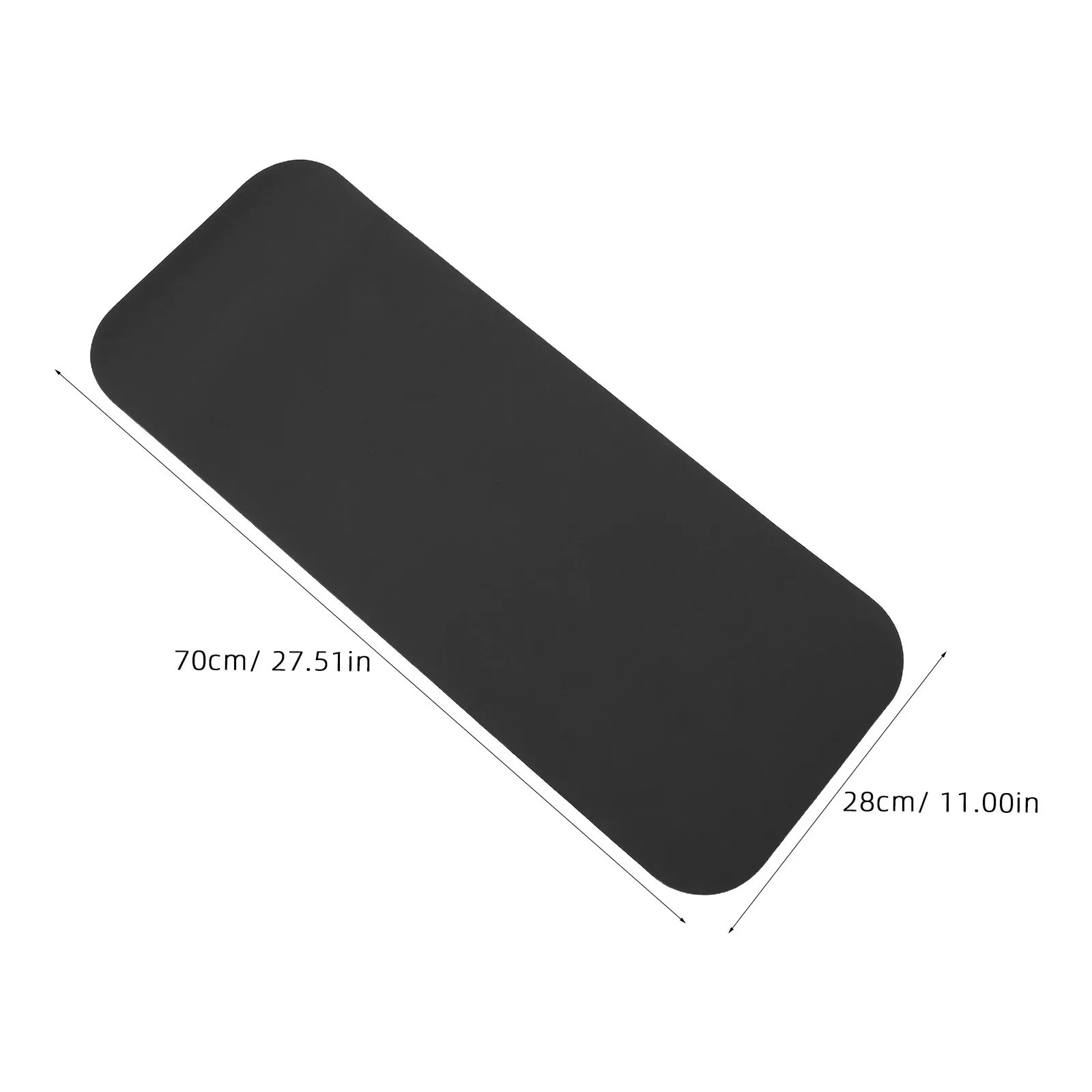 2Pcs Heavy Duty Treadmill Mat Pads 70x28cm Waterproof Non-Slip Floor Protection Mat for Concrete Carpet Tile Noise Reduction Gym