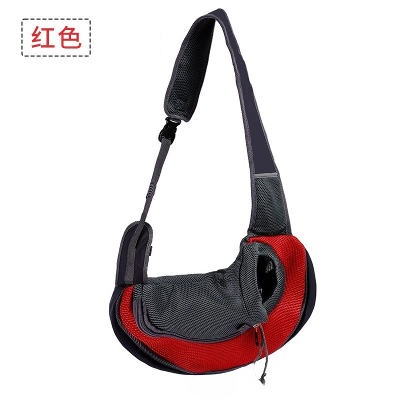 حقيبة كتف للقطط، حقيبة للحيوانات الأليفة، سفر للقطط والكلاب، حقيبة كتف مائلة محمولة، حقيبة ظهر شبكية قابلة للتنفس للحيوانات الأليفة