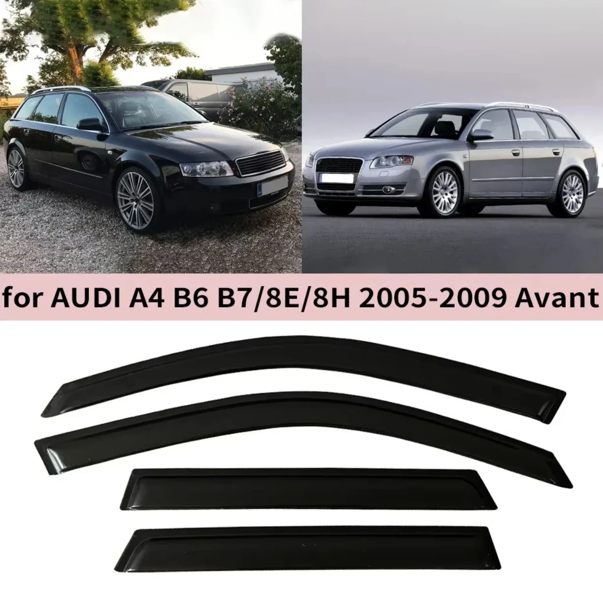 

Для AUDI A4 B6 B7 8E 8H Avant 2002 2003 2004 2005 2006 2007 2008 2009 ветровые дефлекторы дождевики дверной козырек вентиляционное окно козырек