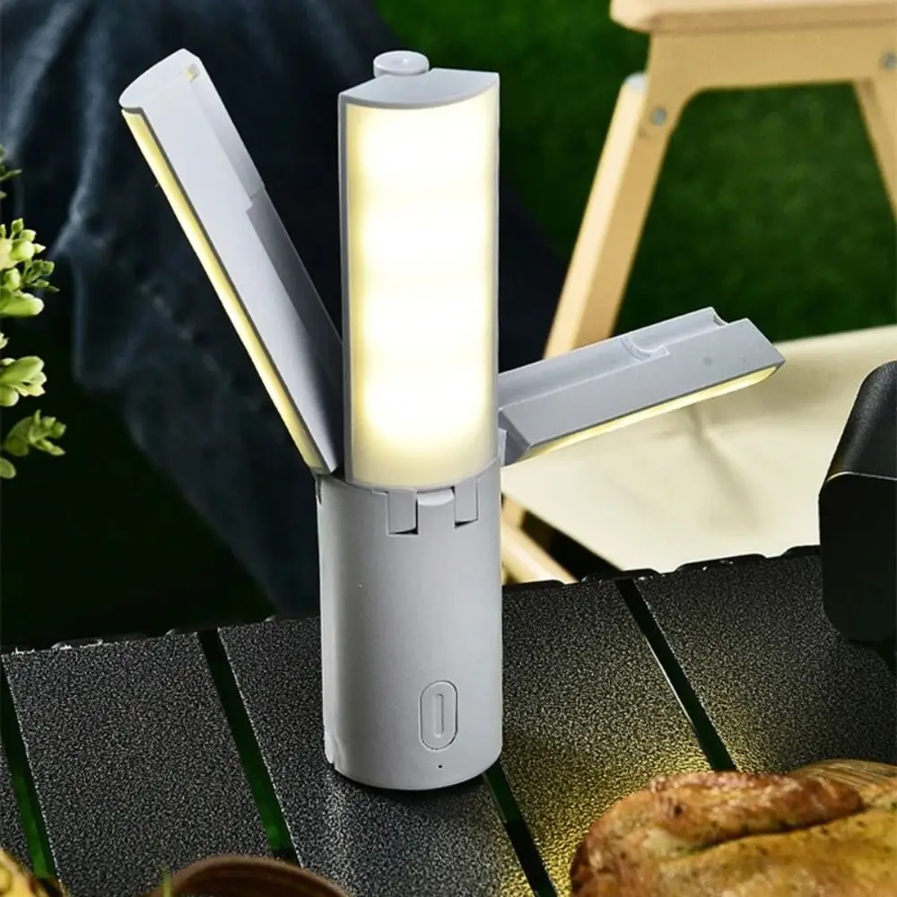 Lanterne de camping LED pliable, équipement d'urgence portable, lampes, chargement USB, lampe de poche créative, dortoir étudiant