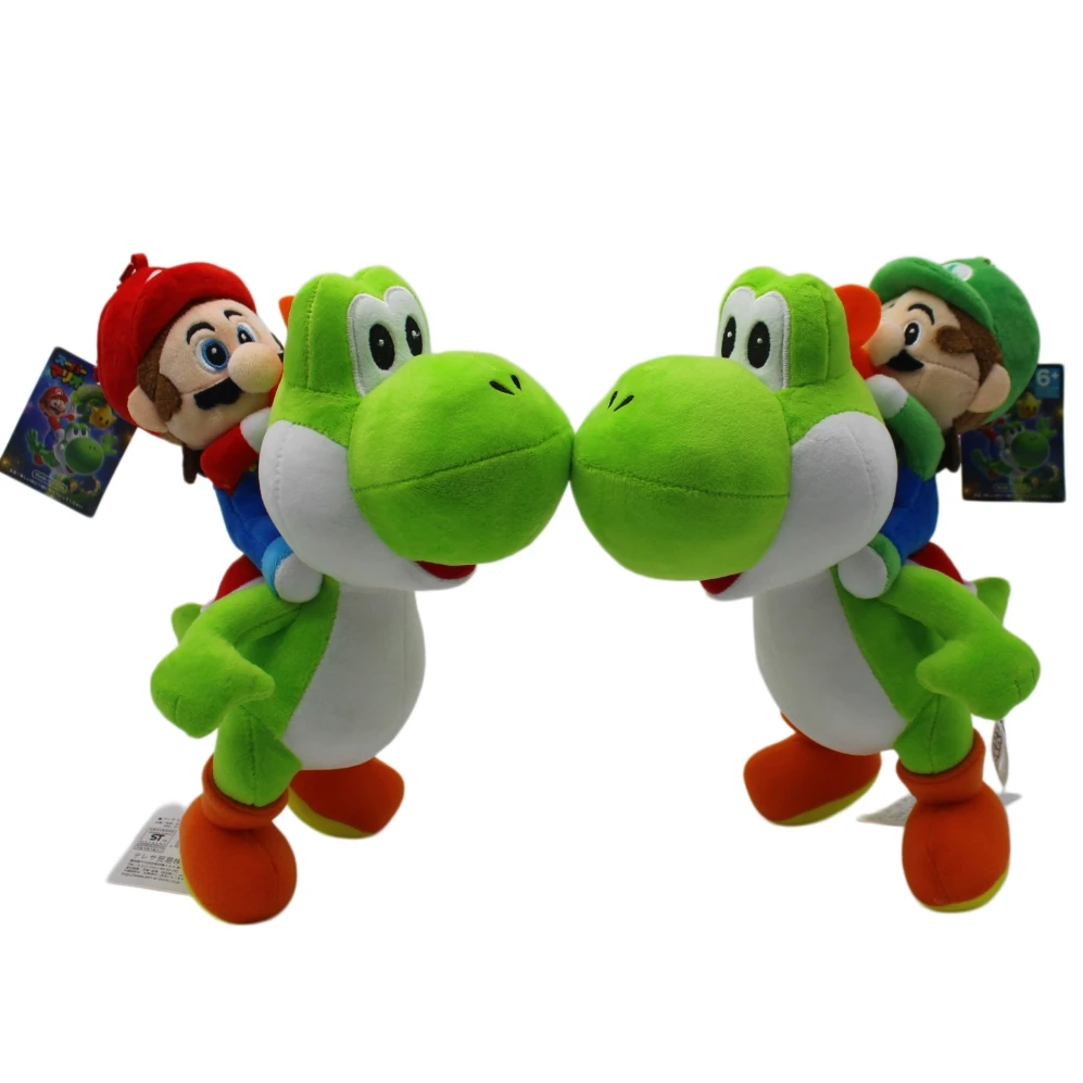 

26cm New Kawaii Mario Yoshi Plush Toy Dinosaur Doll Game Peripheral Ornament Toy Boy Birthday Gift Christmas Gift