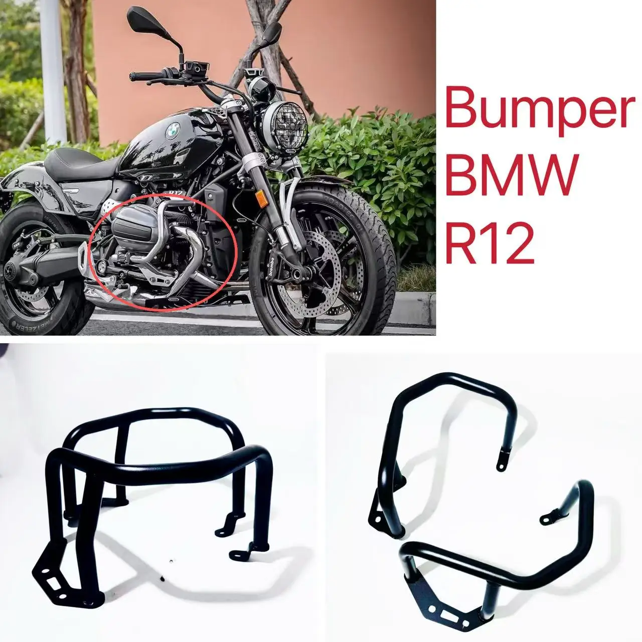 

2024 2025 R12 nineT R12S R12G Motorcycle Bumper Falling Protector Highway Engine Guard Crash Bar Protection Front Carsh BMW R 12
