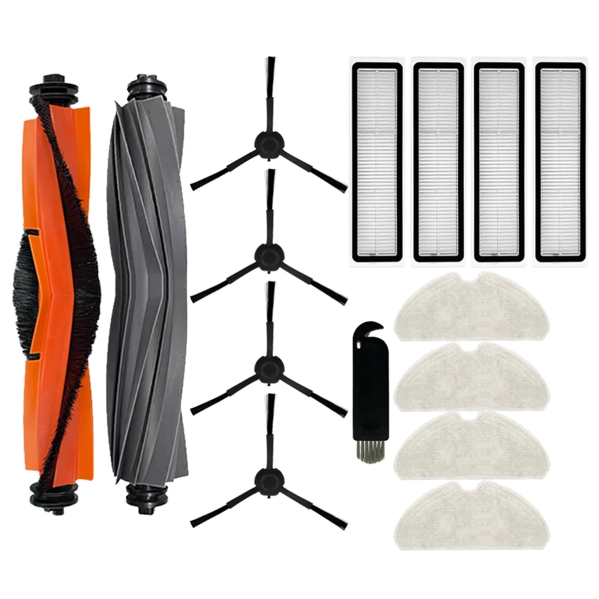 ملحقات بديلة لـ Bot D10S / D10S Pro جهاز آلي لتنظيف الأتربة الأسطوانة الجانبية الرئيسية فرشاة تصفية ممسحة الملابس