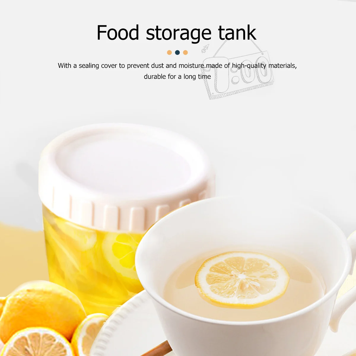 

1Set Glass Sealed Storage Can Red Green Sealing Lid Food Storage Container for Kitchen Tea Candy Grain Preservation