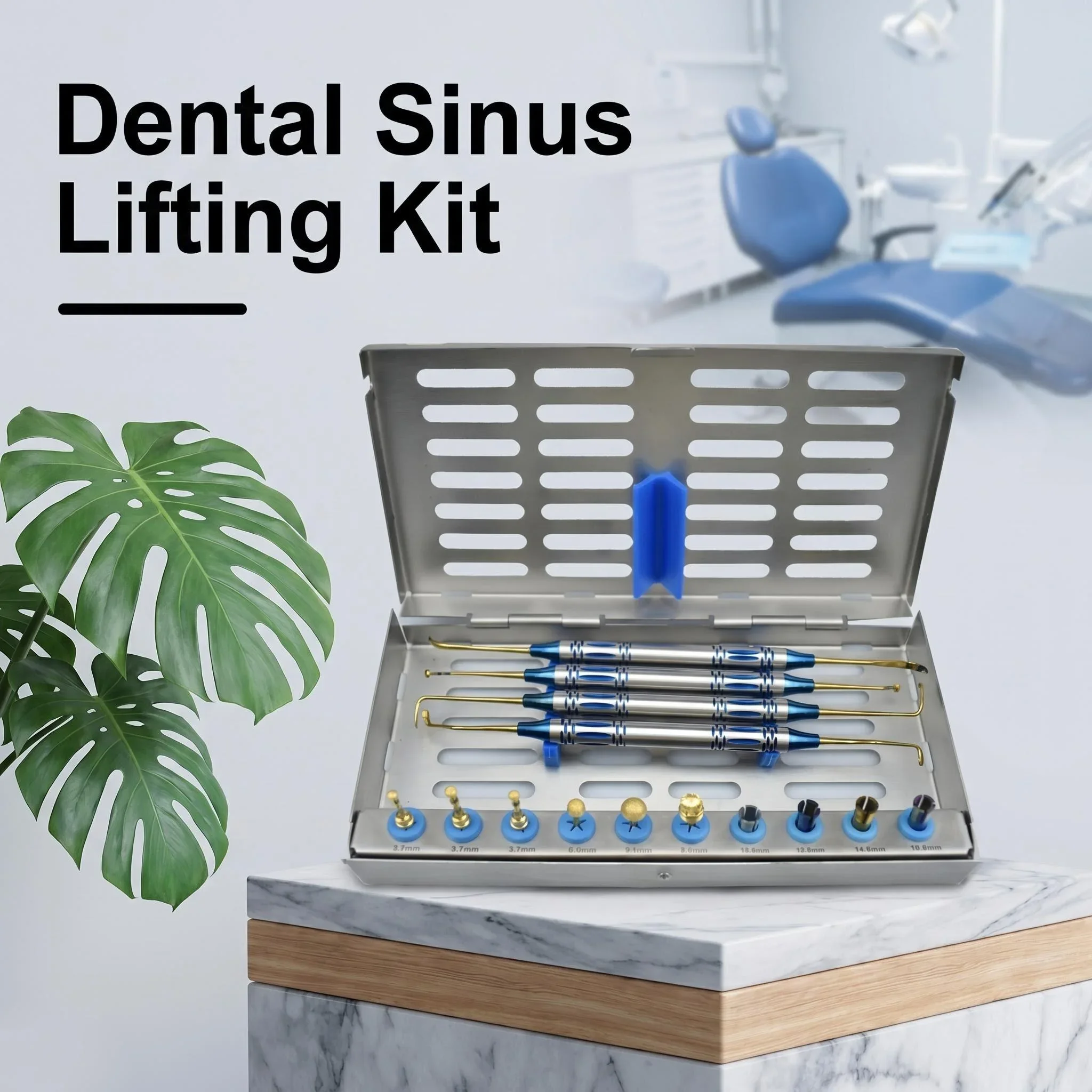 Dental Sinus Lifting Elevation Kit Dentist Implant Drills Stoppers Guided Implant Surgery Kit Surgical Tools