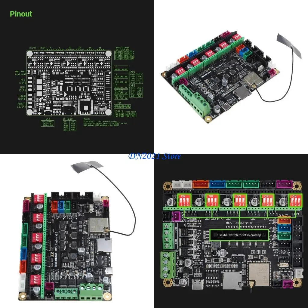 

F3KE Makerbase MKS TinyBee Motherboard 32Bit Printer Control Board ESP32 MCU Wifi