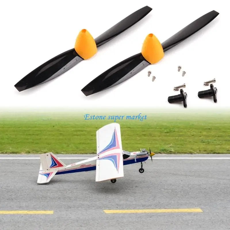 090B Remote Vliegtuigen Propellers Voor J3 Model Hoge Efficiëntie Aerodynamische Blade Plastic Voor Verbeterde Vlucht
