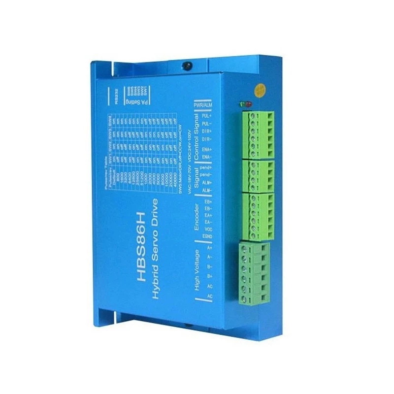 86 CNC Router Electronic Hybrid with Closed Loop Stepper Set 4pcs DM860H Driver 4pcs NEMA34 Motors Power Supply Motion Card