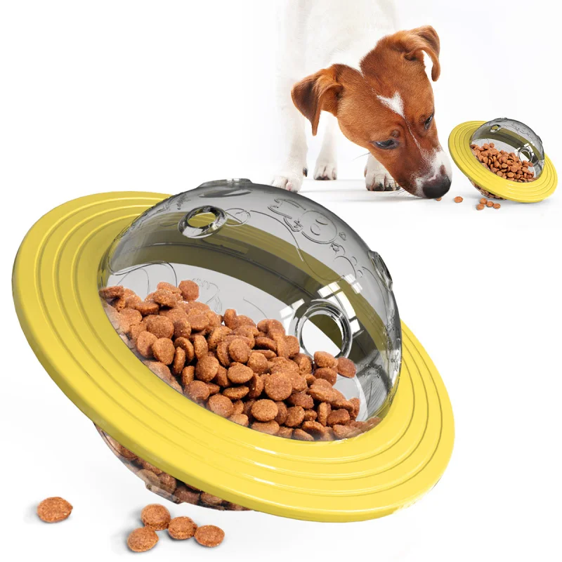 1 pieza de suministros para mascotas: juguetes duraderos y resistentes a mordeduras para perros, suministros inteligentes para perros, dispensador de comida con forma de frisbee, un éxito de ventas en