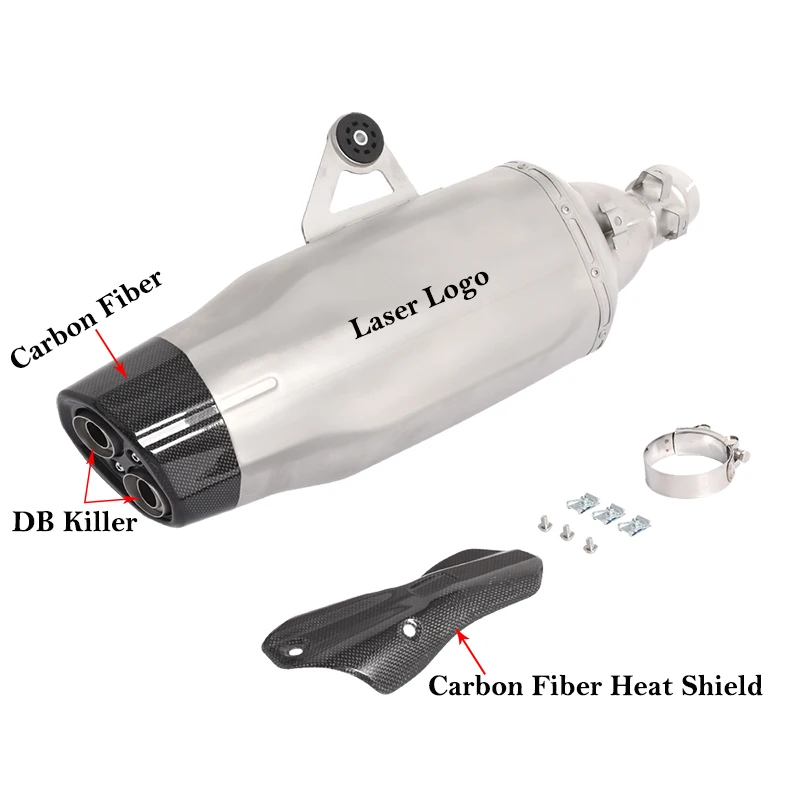 Silencieux d'échappement sans lacet pour moto, pour BMW R1200GS, R1250GS, R1200, R1250 GS ADV Adventure 2019 2020 2021 2022 2023