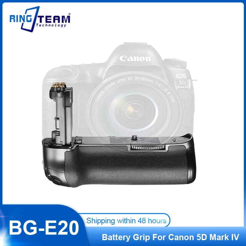 

10PCS BG-E20 Battery Grip for 5D Mark IV Work with Two LP-E6, Supports Vertical Shooting.