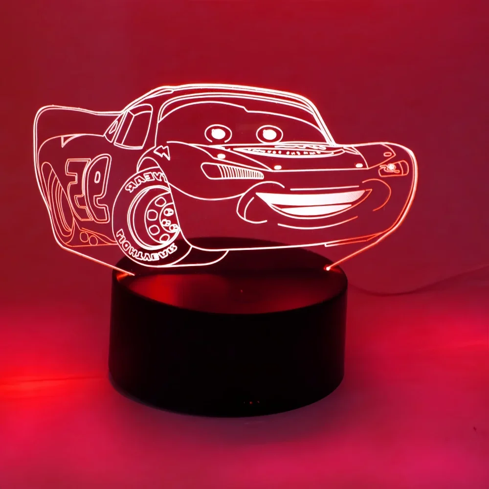 3D Lampe DisneyCute Cars LED Nachtlicht Kind Nachttisch Lampen Nachtlicht Kinder Lichter Schlafzimmer Dekor Kinder Geburtstag Geschenke