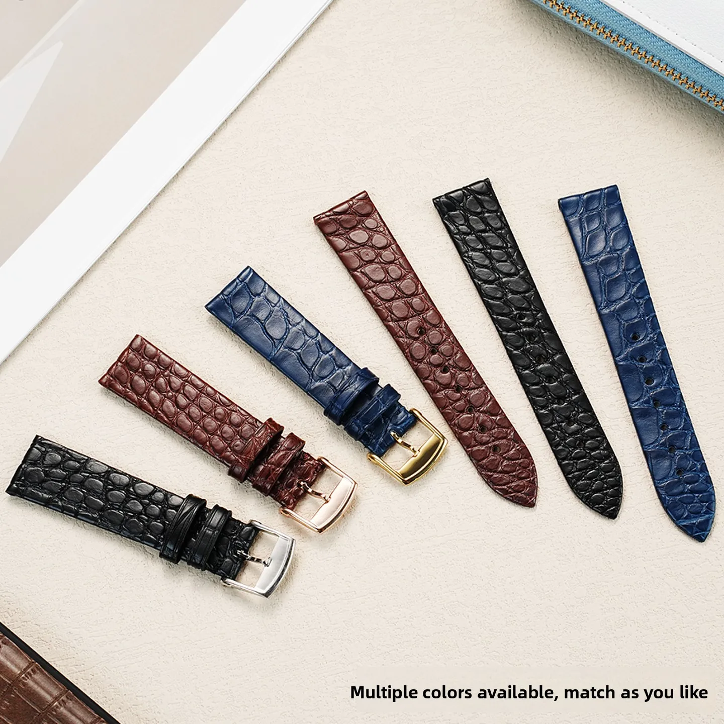 Ультратонкий ремешок из мягкой крокодиловой кожи 12 13 16 18 19 20 мм для Longines L4 L2 La VC MIDO Cartier, ремешок для часов, мужской и женский браслет