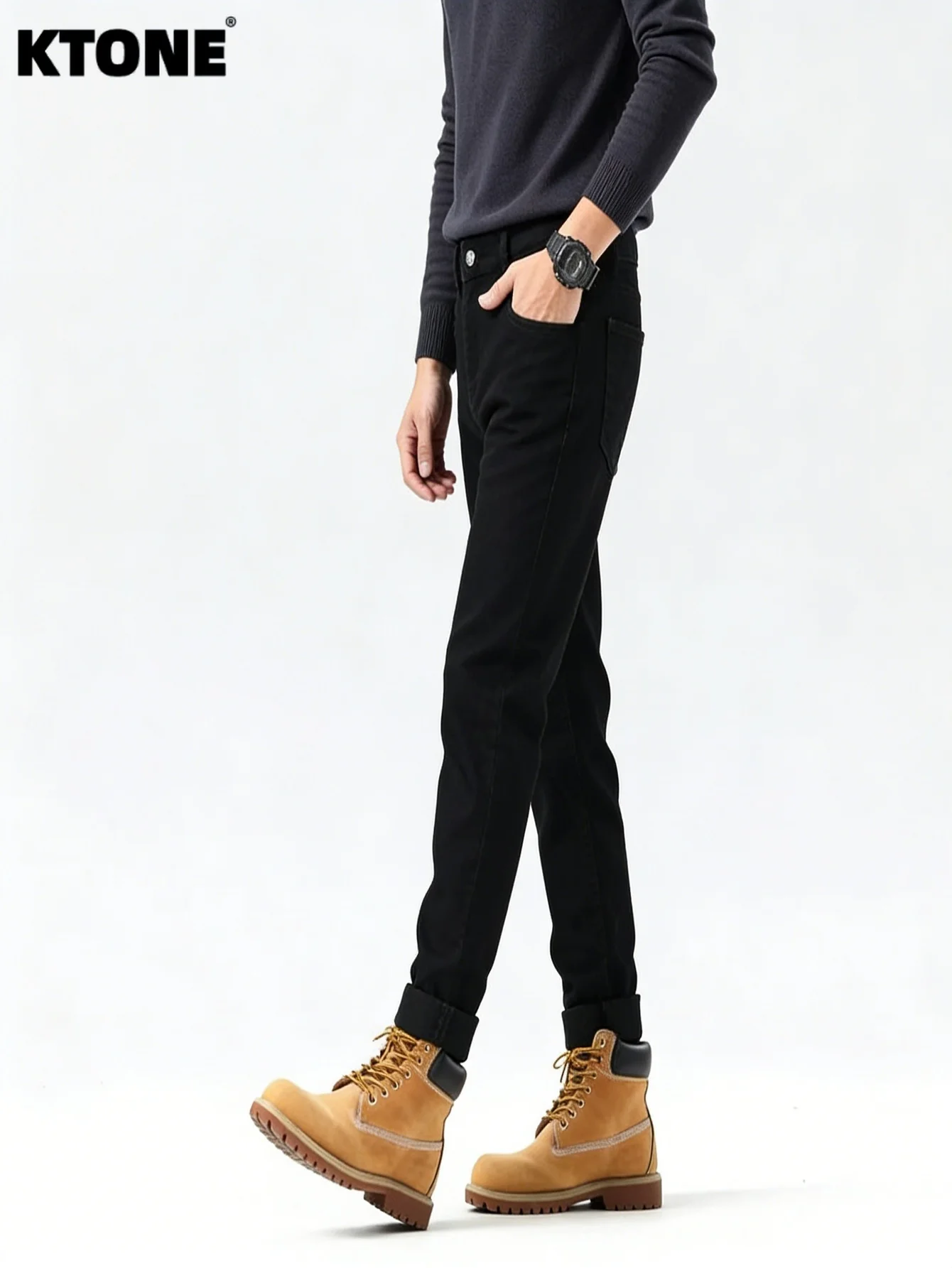 

Unisex Denim Pants Black Slim Harajuku Jeans Y2K Drip For Dating No accessories or belts included